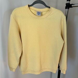 Vintage Butter Yellow Waffle Crewneck